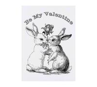 Azeeda 'Be My Valentine Bunnies' Temporary Tattoo - A6 (TO00096023)