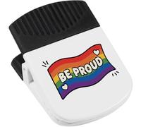 Azeeda 'Be Proud Pride Flag' Magnetic Clip (CP00057327)