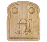 Azeeda 'Beach Bucket & Spade' Wooden Breakfast Board (WB00101112)