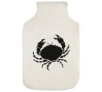 Azeeda 'Beach Crab Silhouette' Hot Water Bottle Cover (HW00049115)