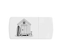 Azeeda 'Beach Hut' Pill Box with Tablet Splitter (PI00036636)