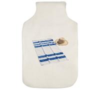 Azeeda 'Beach Towel & Sun Hat' Hot Water Bottle Cover (HW00046873)