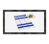 Azeeda 'Beach Towel & Sun Hat' Pet Feeding Mat (PM00035243)