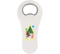 Azeeda 'Bear and Pig Party' Bottle Opener Fridge Magnet (BO00105383)