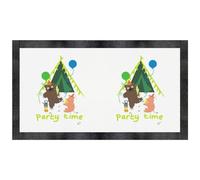 Azeeda 'Bear And Pig Party' Pet Feeding Mat (PM00038583)