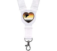 Azeeda 'Bear Pride Flag Heart' Neck Strap/Lanyard (LY00024109)