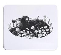 Azeeda 'Bear Sleeping in Flower Field' Mouse Mat/Desk Pad (MO00041415)