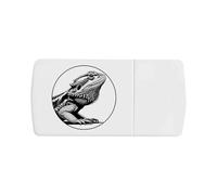 Azeeda 'Bearded Dragon Lizard' Pill Box with Tablet Splitter (PI00039857)
