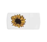 Azeeda 'Beautiful Yellow Sunflower' Pill Box with Tablet Splitter (PI00037095)