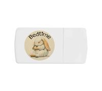 Azeeda 'Bedtime Bunny Rabbit' Pill Box with Splitter (PI00034414)