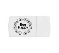 Azeeda 'Bee Happy' Pill Box with Tablet Splitter (PI00035606)
