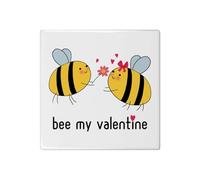 Azeeda 'Bee My Valentine' 108mm Square Ceramic Tile (TD00038528)