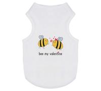 Azeeda 'Bee My Valentine' Pet Dog/Cat T-Shirt, S (PT00173749)