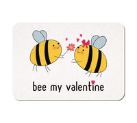 Azeeda 'Bee My Valentine' Rectangular Fridge Magnet - Decorative Refrigerator & Whiteboard Magnet for Home, Kitchen or Office - 70mm x 49mm (FM00062604)