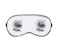 Azeeda 'Bee Pollinating A Sunflower in The Garden' Sleep/Travel Eye Mask (EY00033504)