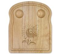Azeeda 'Bee Pollinating A Sunflower in The Garden' Wooden Breakfast Board (WB00093175)