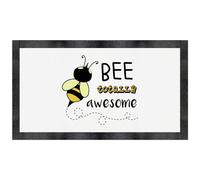 Azeeda 'Bee Totally Awesome' Pet Feeding Mat (PM00031053)