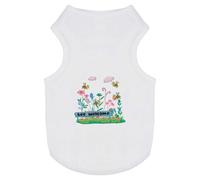 Azeeda 'Bee Welcome Flower Garden' Pet Dog/Cat T-Shirt, L (PT00153635)