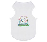 Azeeda 'Bee Welcome Flower Garden' Pet Dog/Cat T-Shirt, XS (PT00153632)
