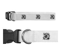 Azeeda 'Bee with Sunflowers' Dog Collar - White, S (PR00086551)