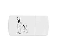 Azeeda 'Belgian Malinois Dog' Pill Box with Tablet Splitter (PI00040997)