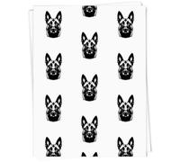 Azeeda 'Belgian Malinois' Gift Wrap Paper (GI00145997) | 91cm x 61cm Gift Wrap for Birthdays, Christmas and Special Occasions