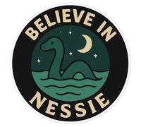Azeeda 'Believe in Nessie' White Premium Vinyl Decal Sticker - Waterproof, Durable & Easy to Apply - Ideal for Car Bumpers, Windows, Bins and More - Large (210mm) (DW00148694)