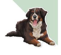 Azeeda 'Bernese Mountain Dog' Premium Vinyl Decal Sticker - Waterproof, Durable & Easy to Apply - Ideal for Cars, Windows, Bins and More - 720mm (XXL) (DW00158498)