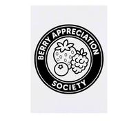 Azeeda 'Berry Appreciation Society' Temporary Tattoo - Water Resistant, Skin-Safe, Non-Toxic Transfer (TO00088107)