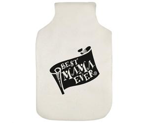 Azeeda 'Best Mama Ever' Hot Water Bottle Cover (HW00049762)