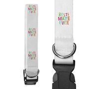 Azeeda 'Best Mate Ever' Dog Collar - White, L (PR00081908)