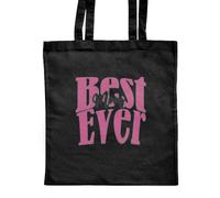 Azeeda 'Best Mom Ever' Classic Black Tote Shopper Bag (ZB00019407)