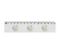 Azeeda 'Best Mum Ever' 15cm (6 Inch) White Plastic Ruler (RL00112067)
