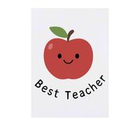 Azeeda 'Best Teacher Apple' Temporary Tattoo - Water Resistant, Skin-Safe, Non-Toxic Transfer (TO00106155)