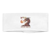 Azeeda 'Beware Here Be Dragons' Beauty Headband (HB00047278) | Soft Hair Band for Makeup, Skincare, Spa and Facial Treatments