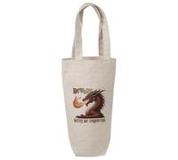 Azeeda 'Beware Here Be Dragons' Cotton Wine Bottle Gift/Travel Bag (BL00050327)