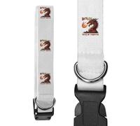 Azeeda 'Beware Here Be Dragons' Dog Collar - White, S (PR00082887)
