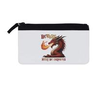 Azeeda 'Beware Here Be Dragons' Pencil Case (PC00066202) | Stationery Pouch for Pens, School, Office, Art Supplies and Travel