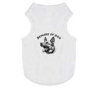 Azeeda 'Beware Of Dog German Shepherd ' Pet Dog/Cat T-Shirt, XS (PT00150728)