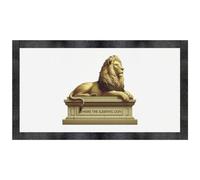 Azeeda 'Beware The Sleeping Lion' Pet Feeding Mat (PM00032780)