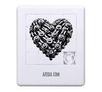 Azeeda 'Bike Chain Heart' Sliding Puzzle (PZ00040238)