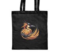 Azeeda 'Bird Of Paradise' Shopping Tote Bag - Black (ZB00036674) | Reusable Shoulder Bag for Groceries, Work, Books and Travel