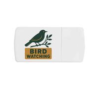 Azeeda 'Bird Watching Nature Design' Pill Box with Tablet Splitter (PI00036533)