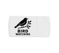 Azeeda 'Bird Watching Nature Design' Pill Box with Tablet Splitter (PI00036534)