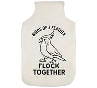 Azeeda 'Birds of a Feather Flock Together' Hot Water Bottle Cover (HW00043163)