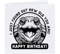 Azeeda 'Birthday Tortoise' Greeting Card - Square (GC00099501)