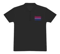 Azeeda 'Bisexual Pride Flag' Adult Polo Shirt/T-Shirt (M, Black) (PL00154471)