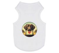 Azeeda 'Black Labrador Love Note' Pet Dog/Cat T-Shirt, L (PT00151035)