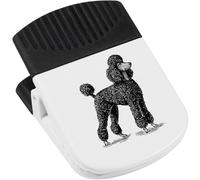 Azeeda 'Black Poodle Side View' Magnetic Clip (CP00050760)
