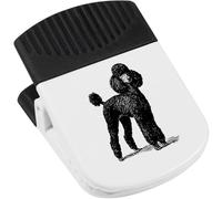 Azeeda 'Black Poodle Standing ' Magnetic Clip (CP00050761)